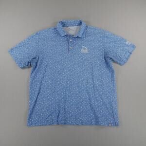 Peter Millar‎ Seaside Tiburon QBE Shootout Blue AOP Graphic Mens Size Large Pima